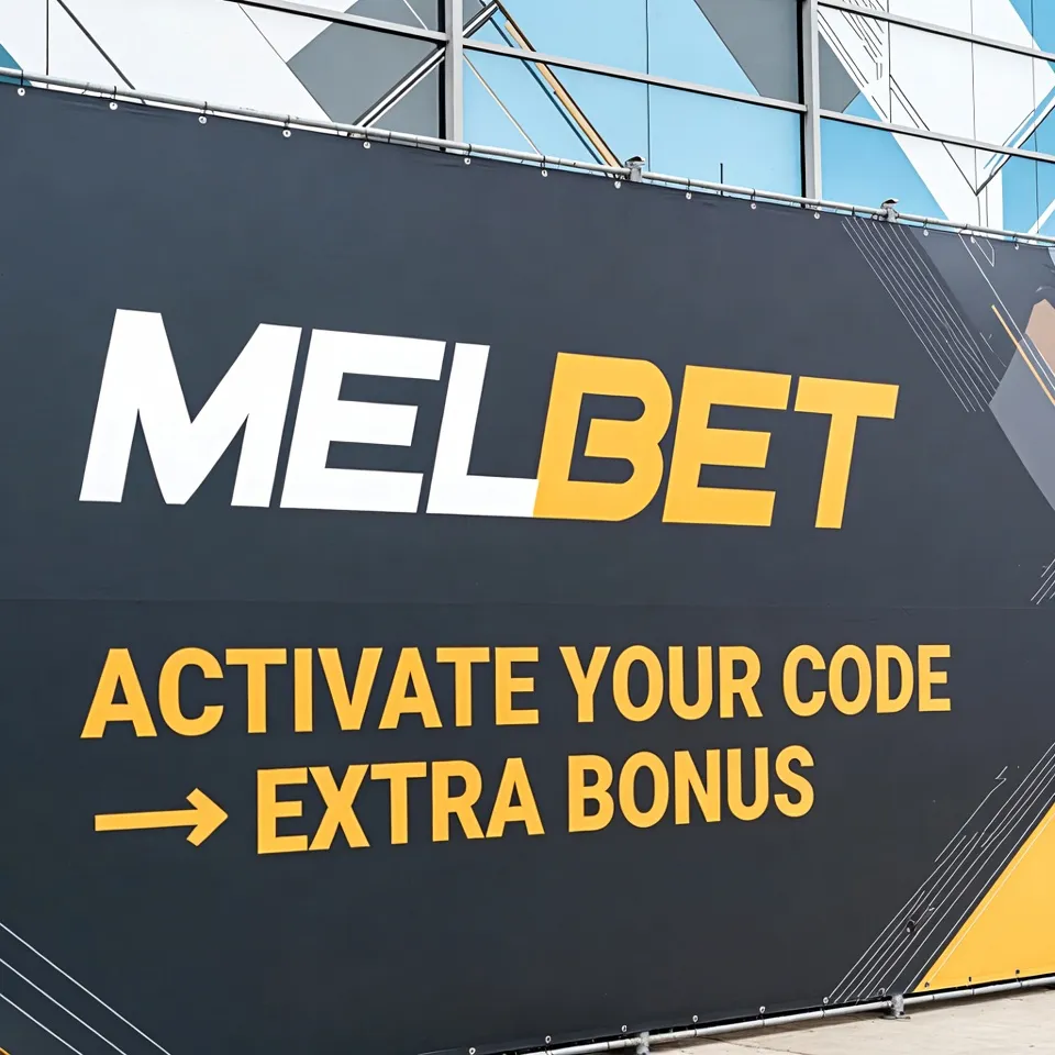 Melbet promo code input field BCVIP dark background
