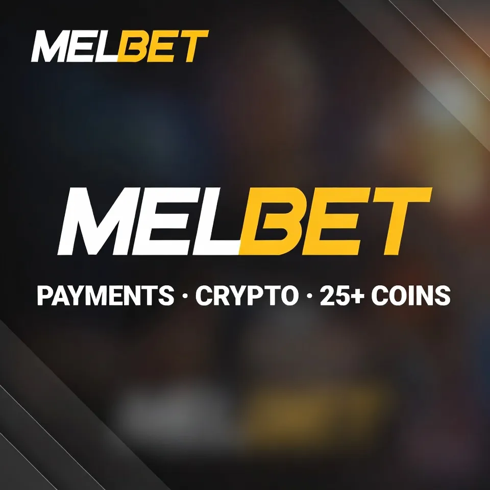 Melbet payments Bitcoin USDT Visa card dark background